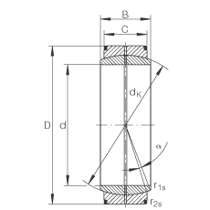 關節軸承 GE110-DO, 根據 DIN ISO 12 240-1 標準，需維護