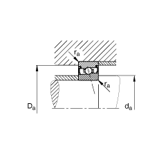 主軸軸承 HSS7024-C-T-P4S, 調(diào)節(jié)，成對(duì)安裝，接觸角 α = 15°，兩側(cè)唇密封，非接觸，加嚴(yán)公差